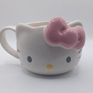Hello Kitty 3D Sculpted Mug Pink Bow 20oz
